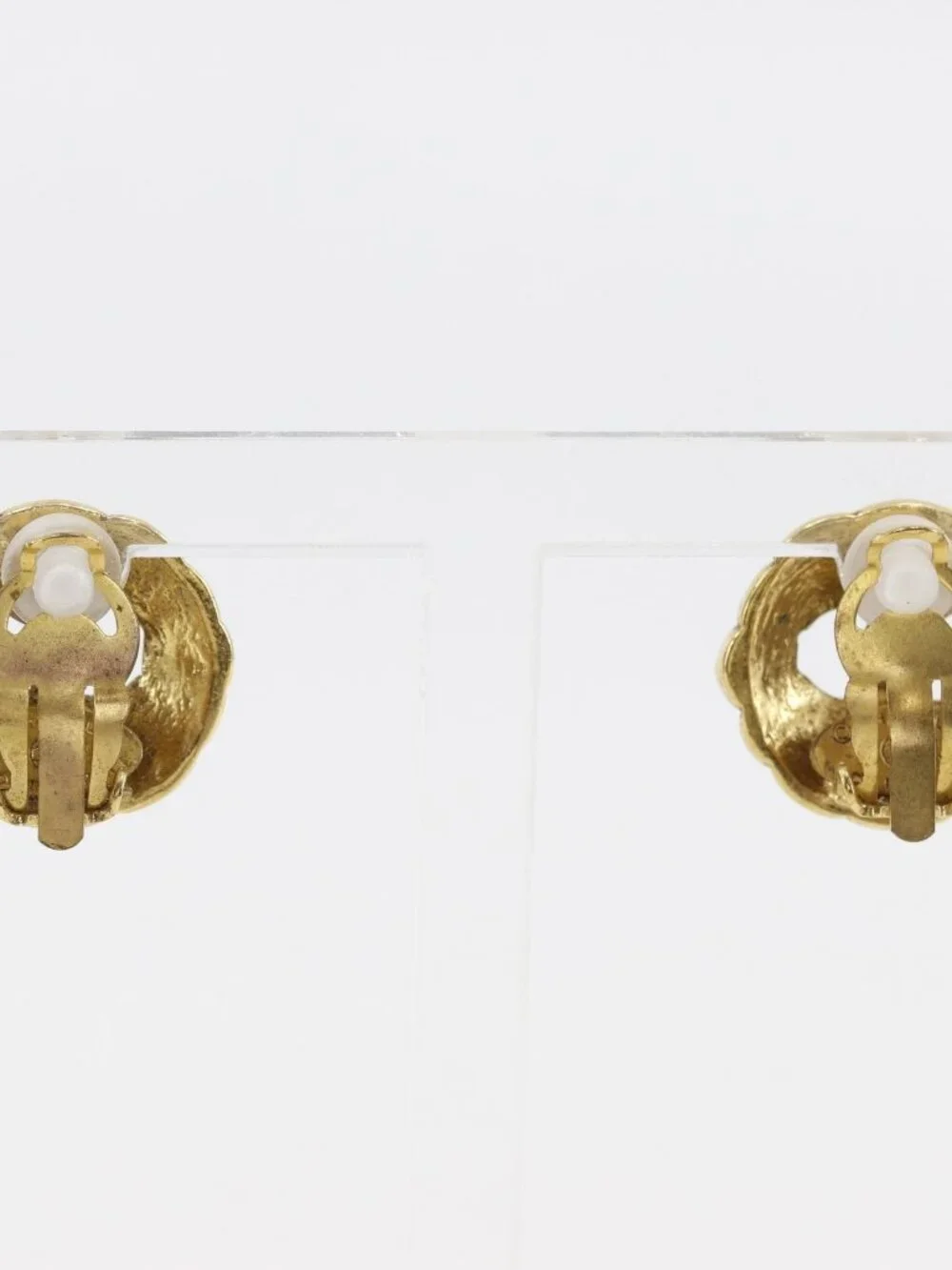 CHANEL COCO Mark Earring vintage Plated Gold 15.7g Women - Picture 9 of 12